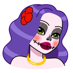 Telegram sticker 😈 Vera Calavera