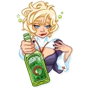 Telegram sticker 🍷 Naughty Nun