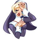 Telegram sticker 😭 Naughty Nun