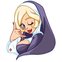 Telegram sticker 🤙 Naughty Nun