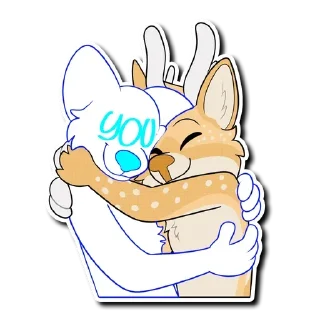 Телеграм стикер 🤗 Aspen the Deer