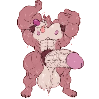 Video sticker 💪 Horny-Hyper-Muscle Furs