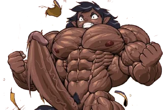 Telegram sticker 🍆 Horny-Hyper-Muscle Furs