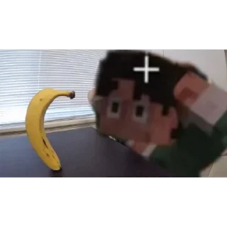 Telegram sticker 🍌 Нету ручек нет конфетки