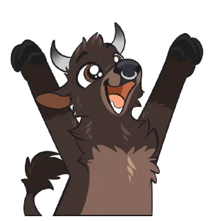 Telegram sticker 🎉 Bull/Cow Stickers by Pulexart.com