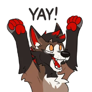 Sticker 🙌 Rhys Redmane Maned Wolf