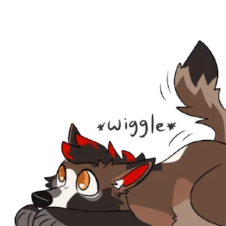 Video sticker 〰️ Rhys Redmane Maned Wolf