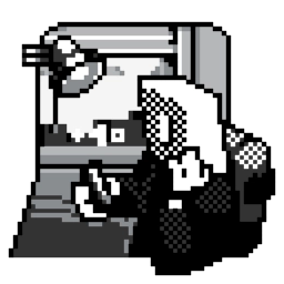 Telegram sticker 👆 Retro Pixel #650 @sticker_bot
