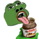 Telegram sticker 😃 Gangster No. 1 - Fuck Crypto, just PEPE!