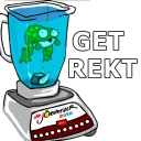 Telegram sticker 😭 Gangster No. 1 - Fuck Crypto, just PEPE!