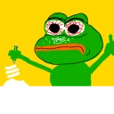 Telegram sticker 😻 Gangster No. 1 - Fuck Crypto, just PEPE!