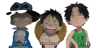 Telegram sticker ☺️ Kid Luffy