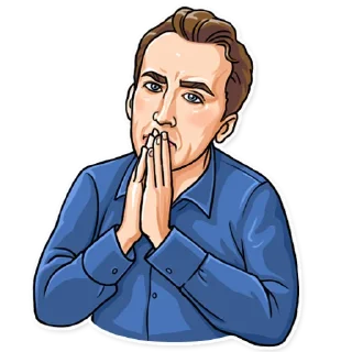 Telegram stiker 🙏 Nicolas Cage