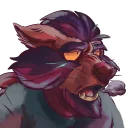 Telegram sticker 😞 ZAROCK THE WOLF's Stickers