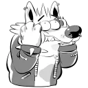 Telegram sticker 😱 ZAROCK THE WOLF's Stickers
