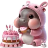 Sticker 🎂 Бегемотик-кролик 2 @Nyasticks