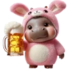 Sticker 🍺 Бегемотик-кролик 2 @Nyasticks
