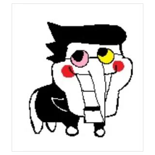 Telegram sticker 🫥 Spamton G. Spamton by @vinogradovichhh