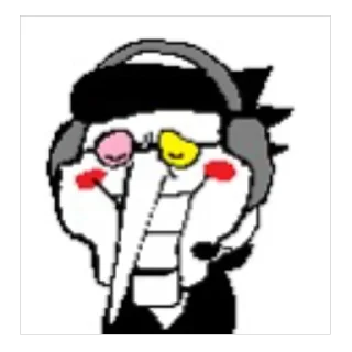 Telegram sticker 🫥 Spamton G. Spamton by @vinogradovichhh