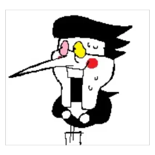 Telegram sticker 🫥 Spamton G. Spamton by @vinogradovichhh