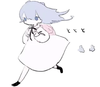 Telegram sticker 🏃‍♀ ૮꒰ ᜊ . ᴗ ꒱ა @wexsavi ᭡
