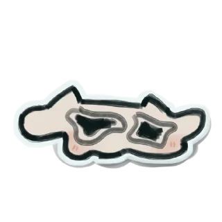 Telegram stiker 🫠 кукуха маленкий ушастый кирпич