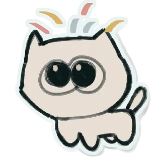 Telegram stiker 🥳 кукуха маленкий ушастый кирпич