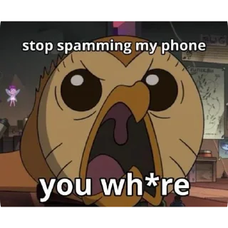 Telegram stiker 😡 Meme owl house @Shrifty_textbot
