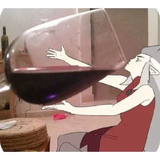 Telegram stiker 🍷 Meme owl house @Shrifty_textbot
