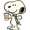 Sticker ☕️ snoopy 
BY @NotPauline