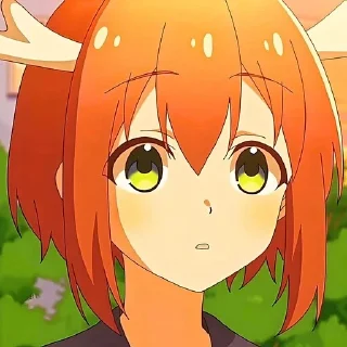 Telegram sticker 😧 Олениха Нокотан @anime_sticks