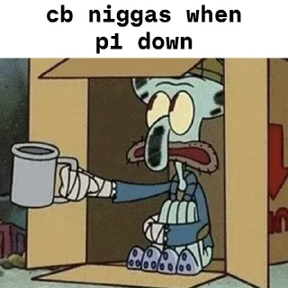 Telegram sticker 🤲 CB niggas be like | @GoGetTheMoneyy