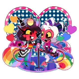 Telegram sticker 🏳️‍🌈 Hazbin & Helluva Official Stickers (by @hh_hb_leaks)