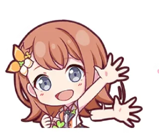 Telegram sticker 👋 Мінорі @stickers_project_sekai :: @fStikBot