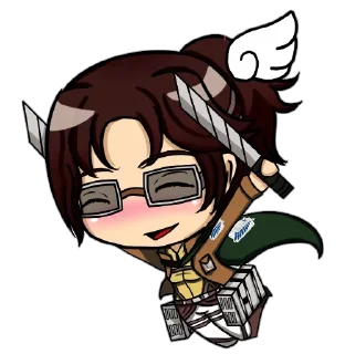 Video sticker 😈 AOT chibi assembled @AnimeLibrary_Stickers