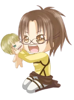 Video sticker 😍 AOT chibi assembled @AnimeLibrary_Stickers