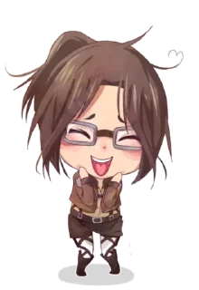 Telegram sticker 😍 AOT chibi assembled @AnimeLibrary_Stickers