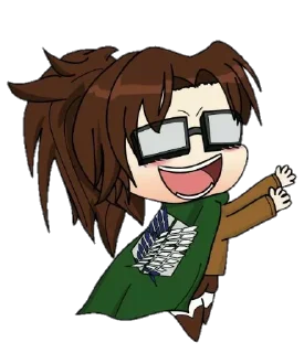Telegram sticker 😍 AOT chibi assembled @AnimeLibrary_Stickers