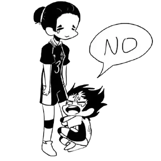 Telegram sticker ☹ Нішиноя Ю