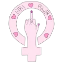 Телеграм стикер 🖕 💁  Feminism Pack @stickersb2b