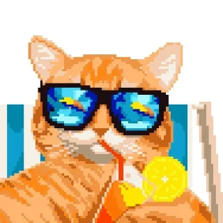 Video sticker 😎 Пиксельные котики @zatmenienochi