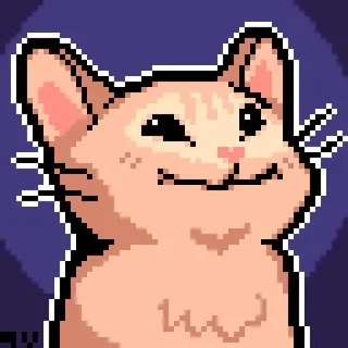 Telegram sticker 🙂 Пиксельные котики @zatmenienochi