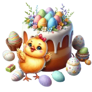 Telegram sticker ❤️ @umamari к Пасхе