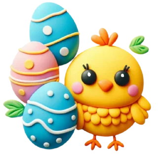 Telegram sticker 🐥 @umamari к Пасхе