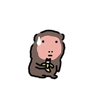 Telegram sticker ⭐ 숭늉이는 원숭이 @moe_sticker_bot