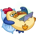 Telegram sticker 💻 Shaitan Chick