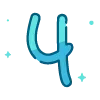 Sticker 🔠 telegram color 9 @cute_enot_art
