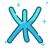 Video sticker 🔠 telegram color 9 @...