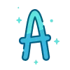 Sticker 🔠 telegram color 9 @...