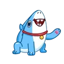 Телеграм стикер 👋 Sharkpup